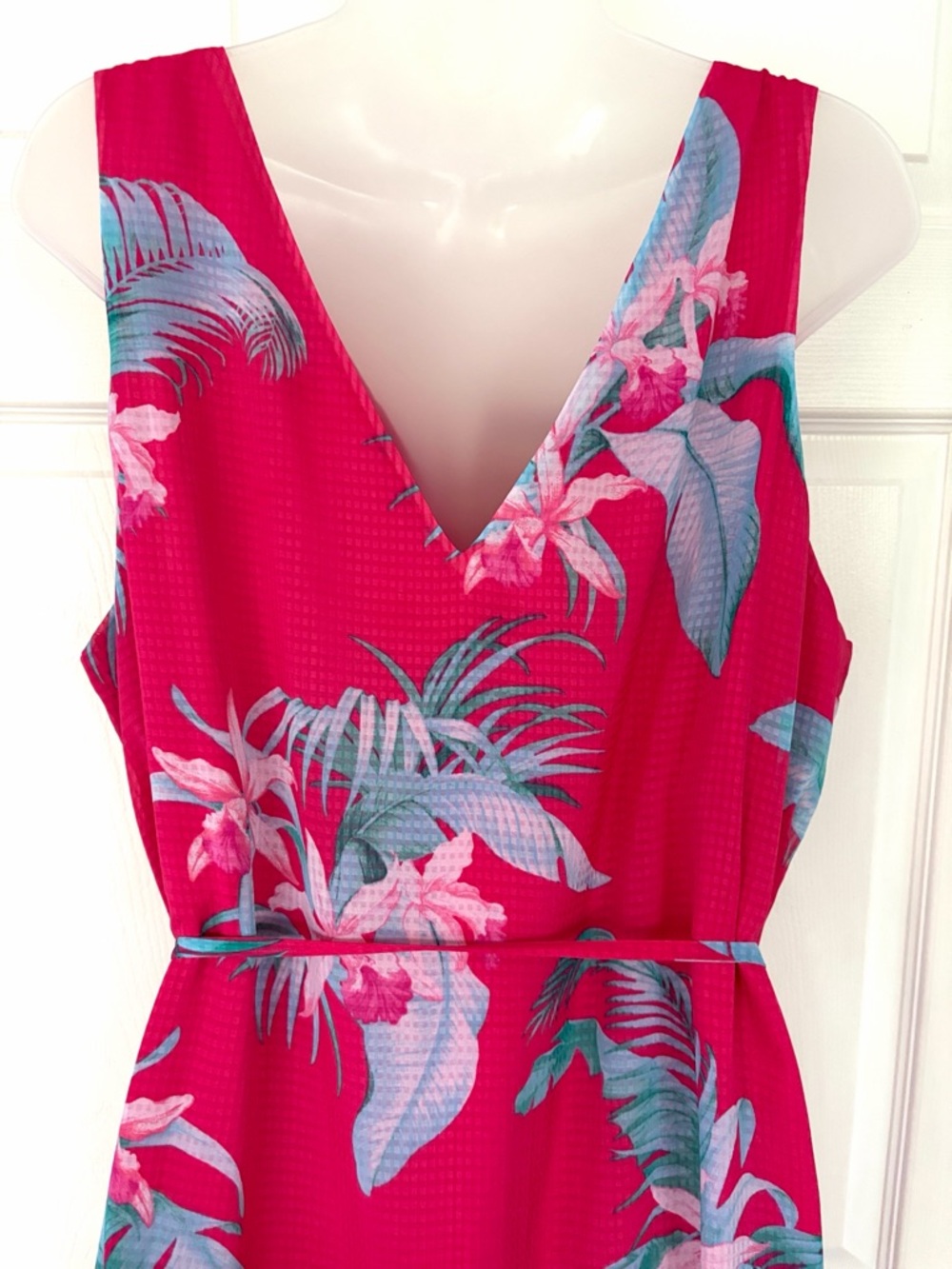 Tommy Bahama Maxi Dress La Brisa Blooms Sleeveless Maxi Dress Pink Floral New XL - Picture 6 of 16